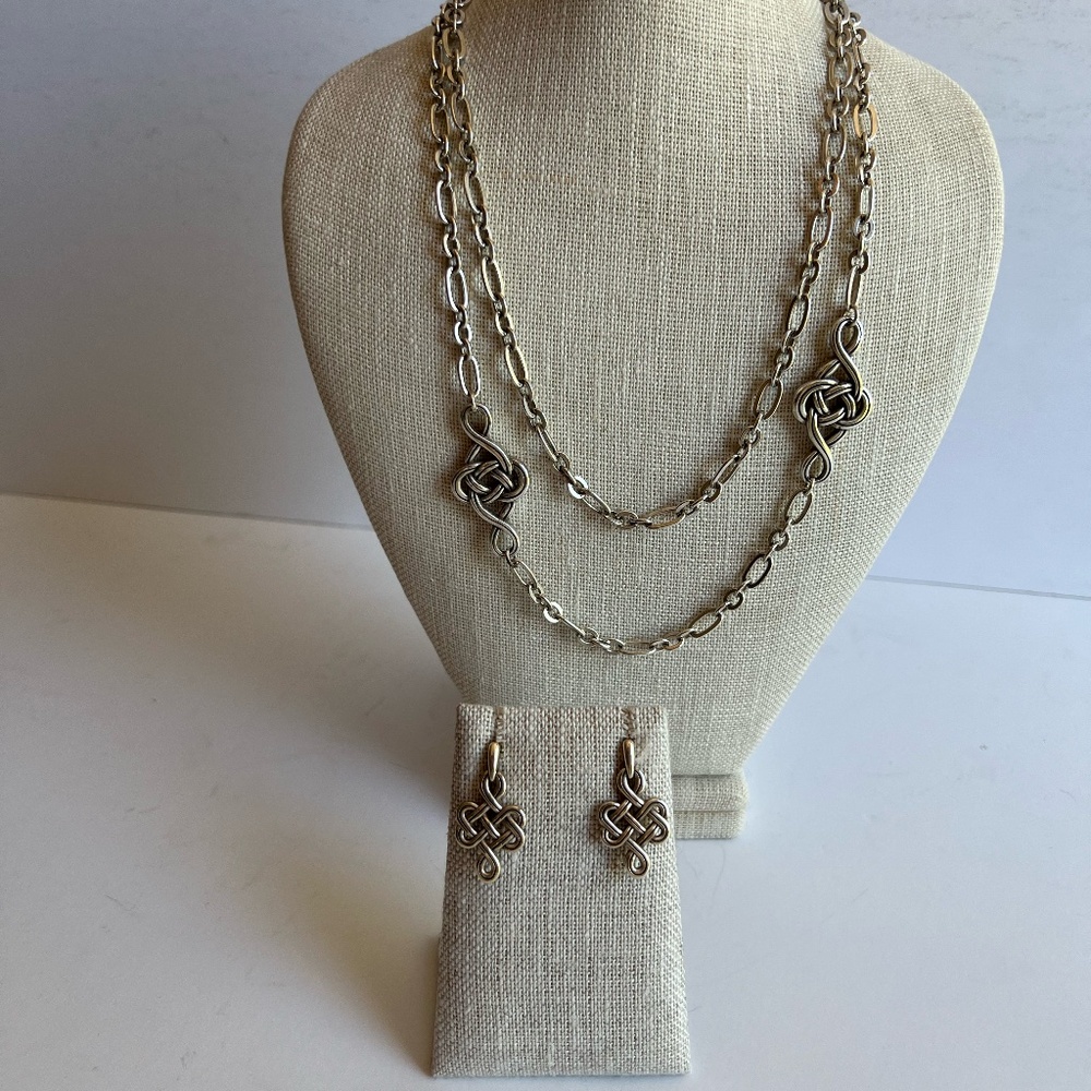 Brighton Interlok Necklace/earrings set